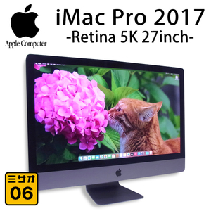 ★iMac Pro 2017 Retina 5K 27インチ・3.0GHz 10Core Xeon W・メモリ 128GB・SSD 2TB・Radeon Pro Vega 64・macOS Sonoma［06］