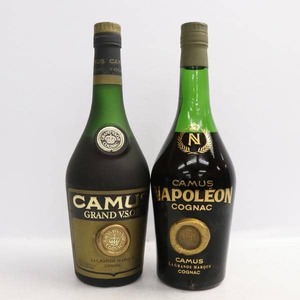 【2本セット】ブランデー各種（カミュ グランド VSOP ラ グランマルキ 40％ 700ml 等）U24K080017