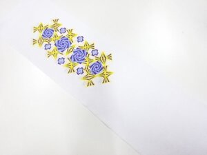 ys7143558; 丹後製　刺繍半衿(日本製)【新品】【着】