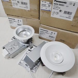 5k7937d2z 未使用 計4点 Panasonic/パナソニック LEDダウンライト NDNN71064 LG1/NDN06501 LE1 広角/白色 照明器具/インテリア まとめ売り