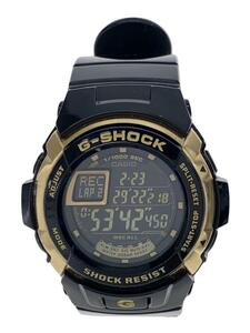 CASIO◆クォーツ腕時計・G-SHOCK/デジタル/ラバー/BLK/BLK/SS