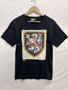 20240718【Vivienne Westwood MAN】ヴィヴィアンウエストウッド オーブロゴ Tシャツ 42 ブラック VW-LP-77490