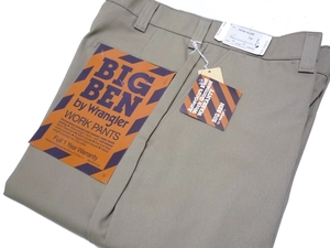 70～80’s ビンテージ BIG BEN by Wrangler ビッグベン ワークパンツ USA製 デッドストック ベージュ チノパン W33 L32