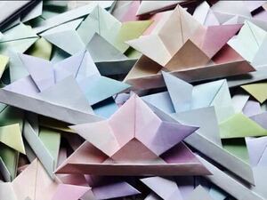 ◆折り紙◆100＋α 兜 かぶと グラデーション ハンドメイド シンプル オリガミ 端午の節句 5月