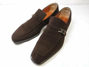 HH 美品 【エルメス HERMES】 Hバックル スエードローファー スリッポン 紳士靴 (メンズ) size41 ブラウン系 ■18MZA4519■