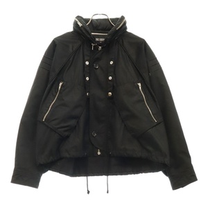 06SS ARCHIVE Icarus Surgit イカロス期 Mini Parachute Bomber Jacket パラシュート ジップジャケット アウター アーカイブ ブラック