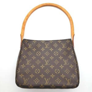 1円～ LOUIS VUITTON ルイヴィトン ハンドバッグ ショルダーバッグ ルーピングMM モノグラム 肩掛け ブラウン PVC レザー M51146 FL0062