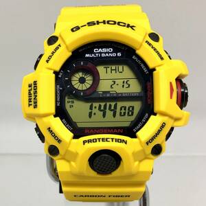 美品 G-SHOCK ジーショック CASIO カシオ 腕時計 GW-9430EJ-9JR レンジマン RANGEMAN 30th ライトニングイエロー 【ITXZUZFTEN28】