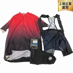 assos アソス ビブショーツ / ショートスリーブ ジャージ / ウィンター ブーツ 未使用含 3点 セット 中古 O9614447