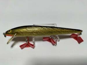 ３　レーベルミノー　1oz　金黒　キンクロ　5 1/2 13.5ｃｍ　F30S　REBEL　MINNOW　BOX保管の未使用品