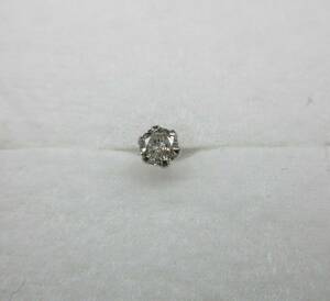 2 新品 PT 天然ダイヤモンド 0.15CT ピアス 片耳から セット割引きあり ノンブル タリスマン アイファニー イニシャル WG YG ティファニー