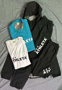 ATHLETA 秋冬NEWMODEL 新品未使用 ウインドウォームジャケット・ウインドウォームシャツサッカートレーニングウェア５セット