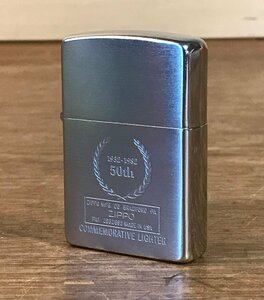 SS-2300■送料込■Zippo オイルライター ライター 1932-1982 50th 2032695 煙草 喫煙具 アンティーク レトロ 52g●ジャンク扱い/くATら