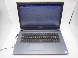 【Y6807】【Z6103】★iiyama☆IStXi-17FH054-i7-UCSX■Core i7-8750H 2.2GHz/メモリ16GB/SSD 512GB