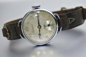 ☆☆☆1910～20年代スイス製高級品　CHRONOMETER DOMINION　18石　4ADJ　４姿勢調整　当時紳士用手巻腕時計　現存極稀少品