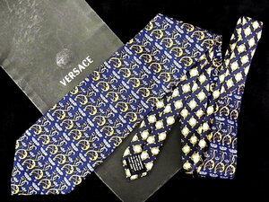 ♪今週の特売980円～♪3271♪良品【VERSACE】ヴェルサーチ【花 植物 柄】ネクタイ♪