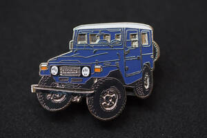 〇 TOYOTA ピンバッジ ランクル40 欧州モデル (紺) トヨタ ランドクルーザー40系 W35mm rcitys Land Cruiser BJ40 BJ43 BJ44 BJ45 FJ 4WD