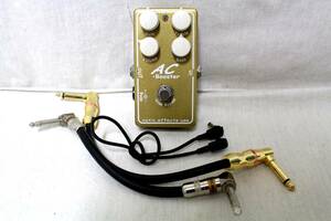 ⑬XOTIC effects usaエキゾティックAC Boosterブースター◆エフェクター限定カラーGOLD GLITTERゴールド グリッター◆ケーブル付◆動作OK