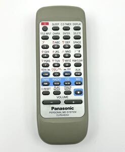 ◯Panasonic オーディオリモコン　EUR648262 パーソナルMDシステム　リモコン◯パナソニック