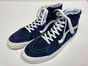 激レア!! VANS SK-8 Hi ハイトップ 紺 スエード 白レザーライン US12 (30cm) バンズ アメリカ企画限定!!