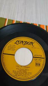 JPNオリジナル TOM JONES Love Me Tonight (London TOP-1401) トム・ジョーンズ／ラブ・ミー・トゥナイト 代表曲 送料210円 3-468