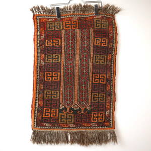 トライバル ラグ vintage ヴィンテージ tribal rug ペルシャ 絨毯 イラン ナバホ Navajo ネイティブ 卍 チマヨ 希少 玄関 マット