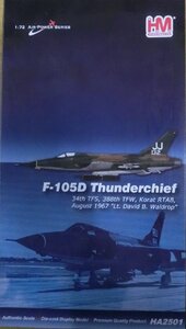 HOBBY MASTER HA2501 1/72 F-105D Thunderchief 34th TFS 388th TFW Korat RTAB August 1967 LT David B Waldrop