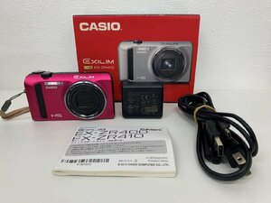 GIO11-139 【動作確認済】CASIO HIGH SPEED EXILIM EX-ZR410 レッド デジカメ 現状品 ジャンク