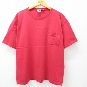 XL/古着 リーバイス Levis 半袖 ビンテージ Tシャツ メンズ 90s ワンポイントロゴ 胸ポケット付き 大きいサイズ コットン ク