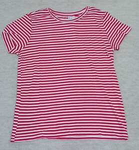 H&M☆半袖☆ボーダー☆Tシャツ☆カットソー☆赤☆白☆Ｌサイズ☆新品☆タグ付き