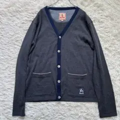 【BARACUTA】バラクータ 42 XL カーディガン ウール100