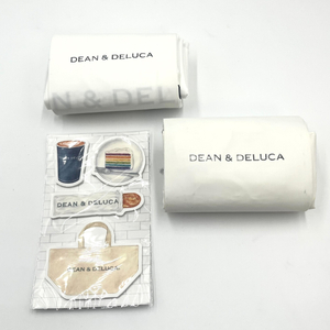 ディーンアンドデルーカ DEAN＆DELUCA エコバッグ 2個セット 付箋つき ホワイト 白 送料無料 返品可能 h0613lq02616