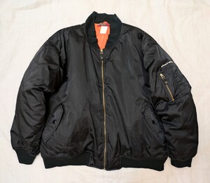 90s edward sebastian MA-1 黒　マットヘンズリー　A-1 MEATS グッドイナフ　藤原ヒロシ　村上淳　flayingelephant SSZ 80s AFFA 40％ APE 