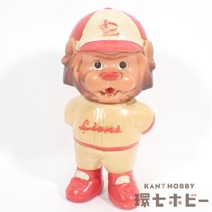 2TS61◆当時物 クラウンライターライオンズ ソフビ 貯金箱 フィギュア/プロ野球 グッズ 昭和レトロ 西武ライオンズ 銀行 sofvi 送:-/60