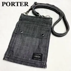 PORTER ポーター オンス 吉田カバン ショルダーバッグ ブラック デニム