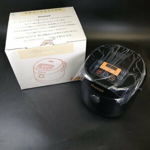 Shelddi 炊飯器 ブラック 3合 一人暮らしミニ炊飯器 小型 マイコン式 コンパクト炊飯ジャー SHC-030-B【USED品】 02 03798