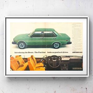 当時物 Fiat BRAVA 広告 / カタログ 旧車 フィアット ブラーバ ブラーボ ブラビッシモ Bravissimo 中古 中古 部品 パーツ ミニカー B4A3