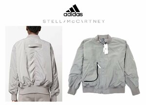 11万新品◆M◆アディダス×ステラ Adidas by STELLA MCCARTNEY ロゴパッチボンバージャケット男女兼用ライトグレー 1円