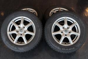 ☆22年製造 美品 スタッドレスタイヤ アルミセット TOYO Winter TRANPATH TX 195/65/R15 PCD114.3 ノア ヴォクシー☆