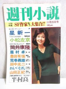 週刊小説 昭和52年 11月25日号 表紙 金沢碧 実業之日本社 RY124