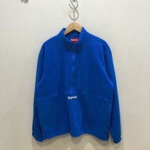 Supremeシュプリーム JACKET ジャケット 2021A/W POLARTEC HALF ZIP PULLOVER ポーラテック ハーフジップ サイズM ブルー 657004