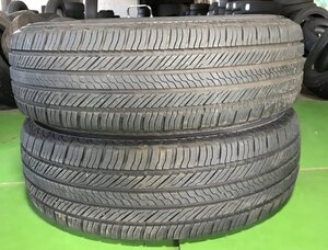 管理番号：C6-26-5●【送料無料！2本セット】205/70R15 YOKOHAMA GEOLANDAR CV G058 2021年製 山あり/夏タイヤ/適格請求書発行可能