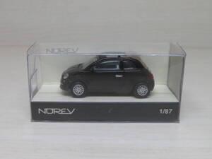 FIAT 500C　フィアット 500C　（黒）　ノレブ　NOREV　1/87 