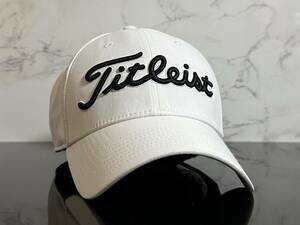 【未使用品】460KF 訳あり★Titleist タイトリスト ゴルフ キャップ 帽子 CAP 上品で高級感のあるホワイトにブラックロゴ♪《FREEサイズ》