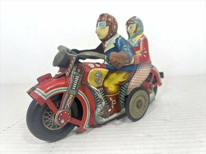 I.Y.METAL ROMANCE Bike ブリキ 1950年代 当時物 日本製 フリクション 2人乗りオートバイ 山崎玩具 バイク 雑貨