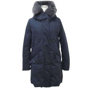 美品 WOOLRICH ウールリッチ アークティックパーカー ラビットファー付き ダウンコート ロングダウンジャケット WWCPS2869 XS ネイビー