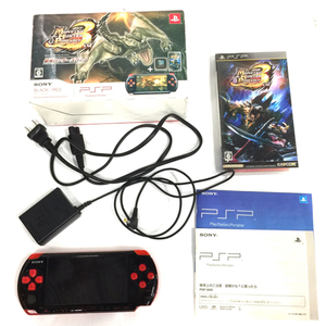 1円 SONY PSP-3000 PSP 本体 モンスターハンターポータブル3rd ソフト セット