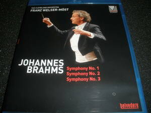 ブルーレイ W メスト ブラームス 交響曲 1 2 3番 クリーヴランド管弦楽団 ライヴ フランツ・ヴェルザー Brahms Symphonies Most BD