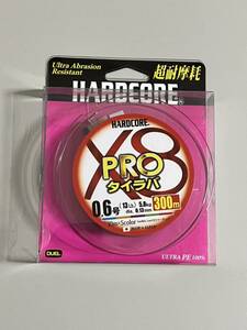 ◆◇ DUEL (デュエル) HARDCORE (ハードコア) PRO タイラバ PEライン 300m X8 0.6号 未使用品◇◆値下げ