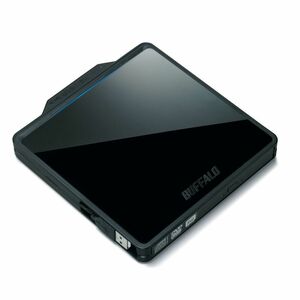 BUFFALO 再生ソフト付き USB2.0用 ポータブルDVDドライブ DVSM-PCS58U2-BK